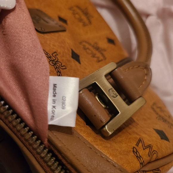 MCM COGNAC SATCHEL VISETOS-AUTHENTIC - Picture 9 of 9